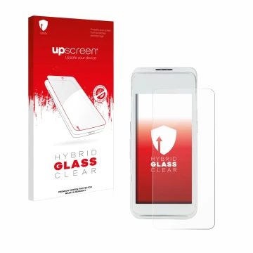 Front side of a product packaging with the brand logo upscreen. Next to it is the device Pax A920 Pro shown with the correspon