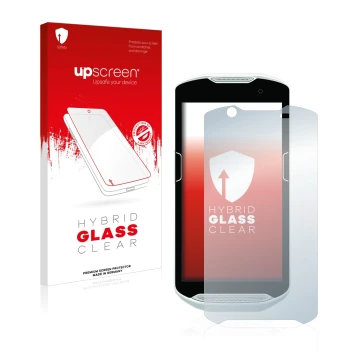 Front side of a product packaging with the brand logo upscreen. Next to it is the device Zebra TC52 shown with the correspondi