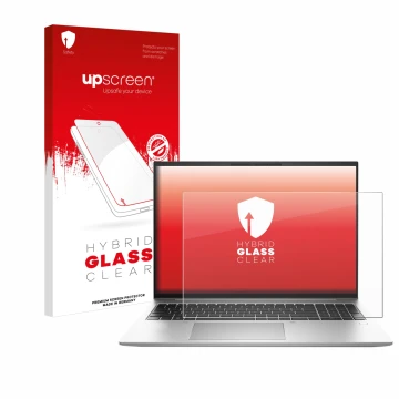 Front side of a product packaging with the brand logo upscreen. Next to it is the device HP EliteBook 840 G9 shown with the co