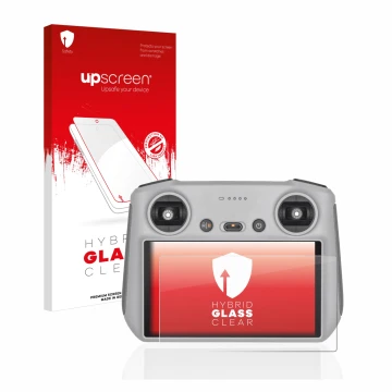 Front side of a product packaging with the brand logo upscreen. Next to it is the device DJI RC Controller shown with the corr