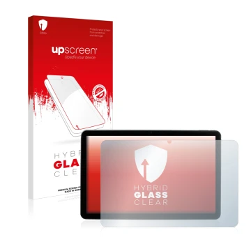 Front side of a product packaging with the brand logo upscreen. Next to it is the device MEDION Lifetab P10752 shown with the 