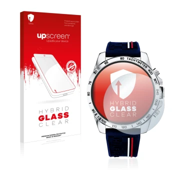 Front side of a product packaging with the brand logo upscreen. Next to it is the device Tommy Hilfiger 1791476 shown with the