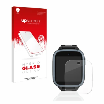 Front side of a product packaging with the brand logo upscreen. Next to it is the device Xplora XGO3 (1st Gen.) shown with the