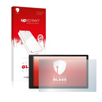 Front side of a product packaging with the brand logo upscreen. Next to it is the device Garmin DriveSmart 66 shown with the c