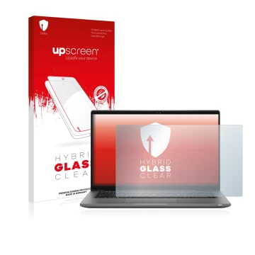 Front side of a product packaging with the brand logo upscreen. Next to it is the device Dell Latitude 14 7430 shown with the 