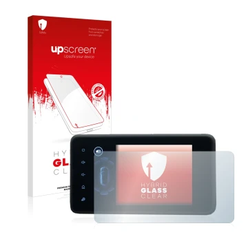 Front side of a product packaging with the brand logo upscreen. Next to it is the device Dacia Jogger 2022 Media Display 8