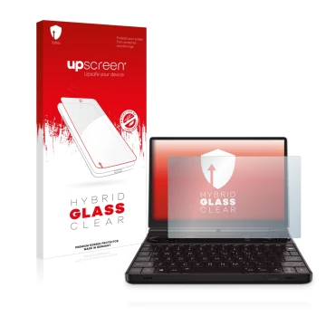 Front side of a product packaging with the brand logo upscreen. Next to it is the device GPD Win Max 2 shown with the correspo