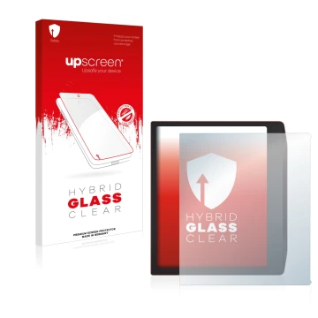 Front side of a product packaging with the brand logo upscreen. Next to it is the device PocketBook Era shown with the corresp