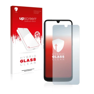 Front side of a product packaging with the brand logo upscreen. Next to it is the device Doro 8100 PLUS shown with the corresp