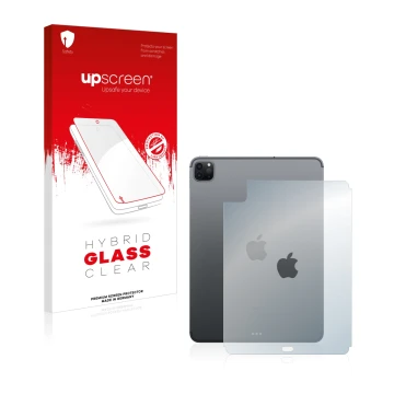 Front side of a product packaging with the brand logo upscreen. Next to it is the device Apple iPad Pro 11