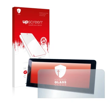 Front side of a product packaging with the brand logo upscreen. Next to it is the device MG 4 shown with the corresponding scr