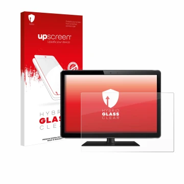 Front side of a product packaging with the brand logo upscreen. Next to it is the device shown with the corresponding screen p