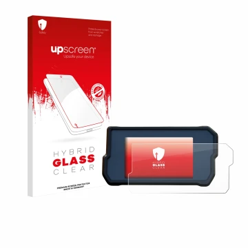 Front side of a product packaging with the brand logo upscreen. Next to it is the device KTM 390 Duke 2019 shown with the corr