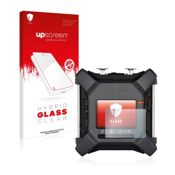 Front side of a product packaging with the brand logo upscreen. Next to it is the device Zoom F3 field recorder shown with the