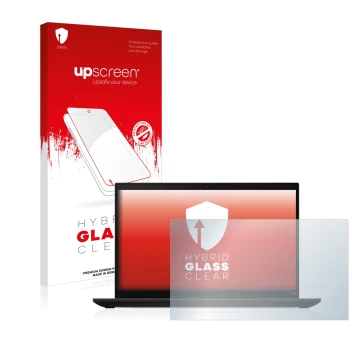 Front side of a product packaging with the brand logo upscreen. Next to it is the device Lenovo ThinkPad L15 Gen 3 shown with 