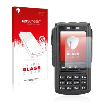 Front side of a product packaging with the brand logo upscreen. Next to it is the device AnyTone BT-01 shown with the correspo