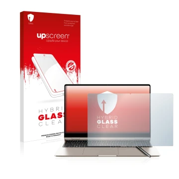 Front side of a product packaging with the brand logo upscreen. Next to it is the device Samsung Galaxy Book3 360 15.6