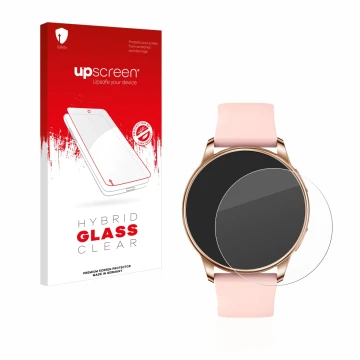 Front side of a product packaging with the brand logo upscreen. Next to it is the device Levowatch F2 shown with the correspon