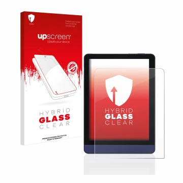 Front side of a product packaging with the brand logo upscreen. Next to it is the device Meebook M6 6