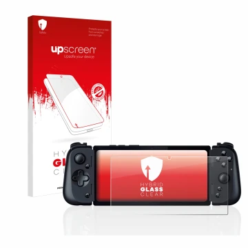 Front side of a product packaging with the brand logo upscreen. Next to it is the device Razer Edge 5G shown with the correspo