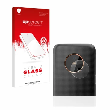 Front side of a product packaging with the brand logo upscreen. Next to it is the device Gigaset GX6 (ONLY Camera Lens) shown 