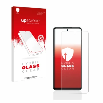 Front side of a product packaging with the brand logo upscreen. Next to it is the device Oppo A98 5G shown with the correspond