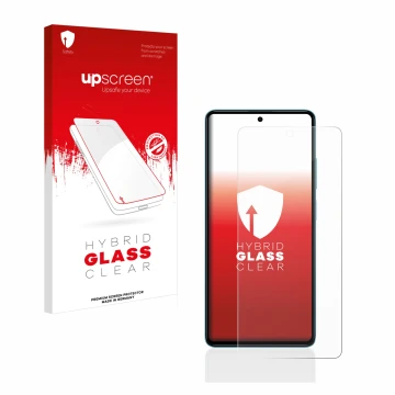 Front side of a product packaging with the brand logo upscreen. Next to it is the device Xiaomi Poco F5 shown with the corresp