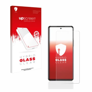 Front side of a product packaging with the brand logo upscreen. Next to it is the device Infinix Note 30 5G shown with the cor