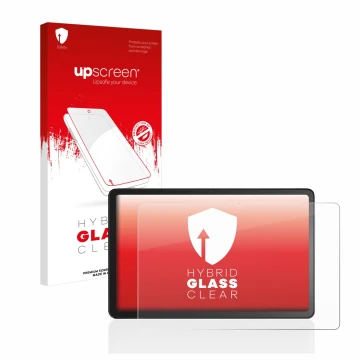 Front side of a product packaging with the brand logo upscreen. Next to it is the device Amazon Fire Max 11 shown with the cor