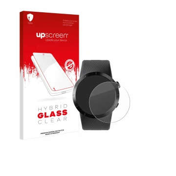 Front side of a product packaging with the brand logo upscreen. Next to it is the device Shot Scope X5 shown with the correspo