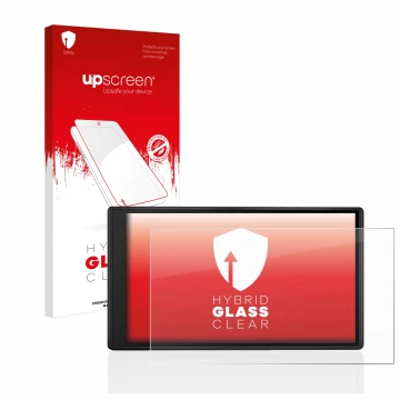 Front side of a product packaging with the brand logo upscreen. Next to it is the device Garmin Drive 55 shown with the corres