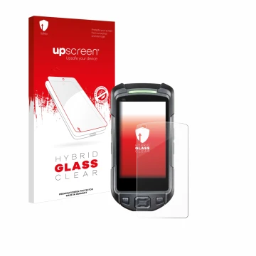 Front side of a product packaging with the brand logo upscreen. Next to it is the device Keyence BT-A700 shown with the corres
