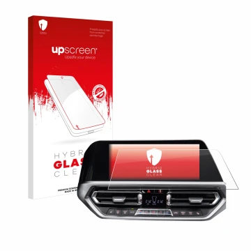 Front side of a product packaging with the brand logo upscreen. Next to it is the device BMW 3 G20 2020 shown with the corresp