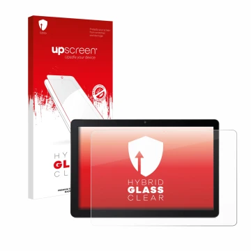 Front side of a product packaging with the brand logo upscreen. Next to it is the device Acer Iconia Tab M10 shown with the co