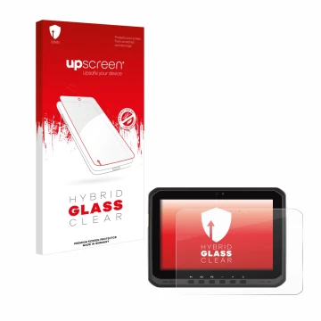 Front side of a product packaging with the brand logo upscreen. Next to it is the device Zebra ET65 shown with the correspondi