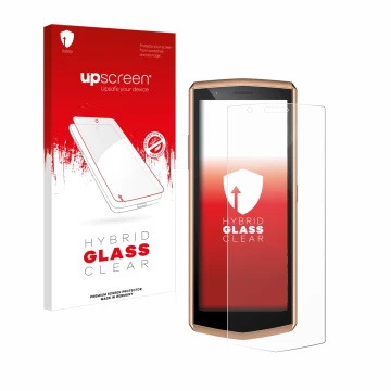 Front side of a product packaging with the brand logo upscreen. Next to it is the device Cubot Pocket 3 shown with the corresp