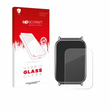 Front side of a product packaging with the brand logo upscreen. Next to it is the device Xiaomi Mi Band 8 Pro shown with the c