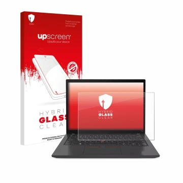 Front side of a product packaging with the brand logo upscreen. Next to it is the device Lenovo ThinkPad P14s Gen 4 shown with