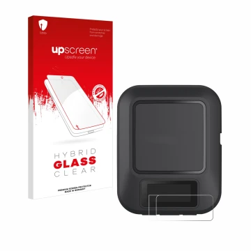 Front side of a product packaging with the brand logo upscreen. Next to it is the device Garmin inReach Messenger shown with t