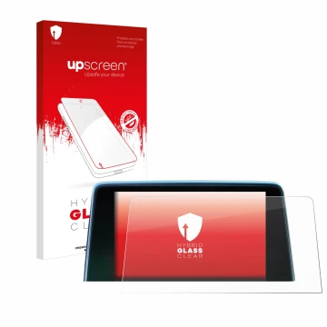 Front side of a product packaging with the brand logo upscreen. Next to it is the device Peugeot 3008 2016 - 2020 shown with t