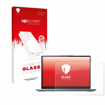 Front side of a product packaging with the brand logo upscreen. Next to it is the device Lenovo IdeaPad Flex 5 14