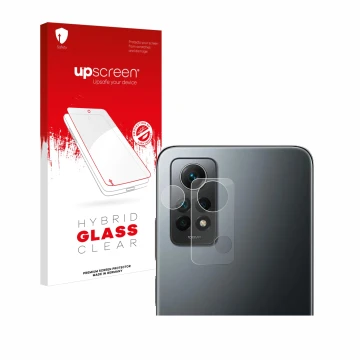 Front side of a product packaging with the brand logo upscreen. Next to it is the device Xiaomi Redmi Note 12 Pro 4G (ONLY Cam