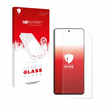 Front side of a product packaging with the brand logo upscreen. Next to it is the device Vivo iQOO 12 shown with the correspon