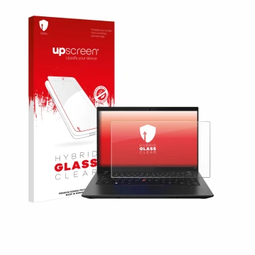 Front side of a product packaging with the brand logo upscreen. Next to it is the device Lenovo ThinkPad L14 Gen 3 shown with 