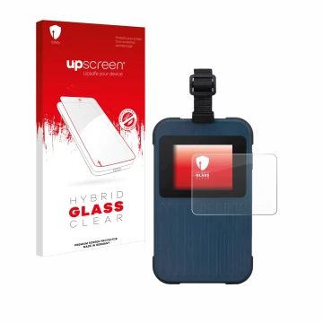 Front side of a product packaging with the brand logo upscreen. Next to it is the device Acer Enduro Connect M3 shown with the