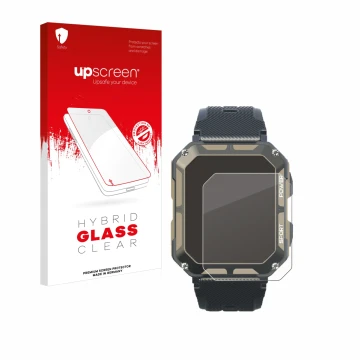 Front side of a product packaging with the brand logo upscreen. Next to it is the device Blackview C20Pro 1.83