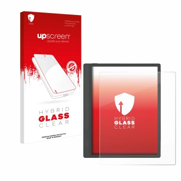 Front side of a product packaging with the brand logo upscreen. Next to it is the device Boox Tab Ultra C Pro shown with the c