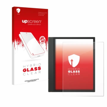 Front side of a product packaging with the brand logo upscreen. Next to it is the device Boox Note Air 3 shown with the corres