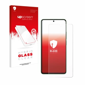 Front side of a product packaging with the brand logo upscreen. Next to it is the device Xiaomi Redmi Note 13 shown with the c