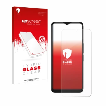Front side of a product packaging with the brand logo upscreen. Next to it is the device TCL 40 R 5G shown with the correspond